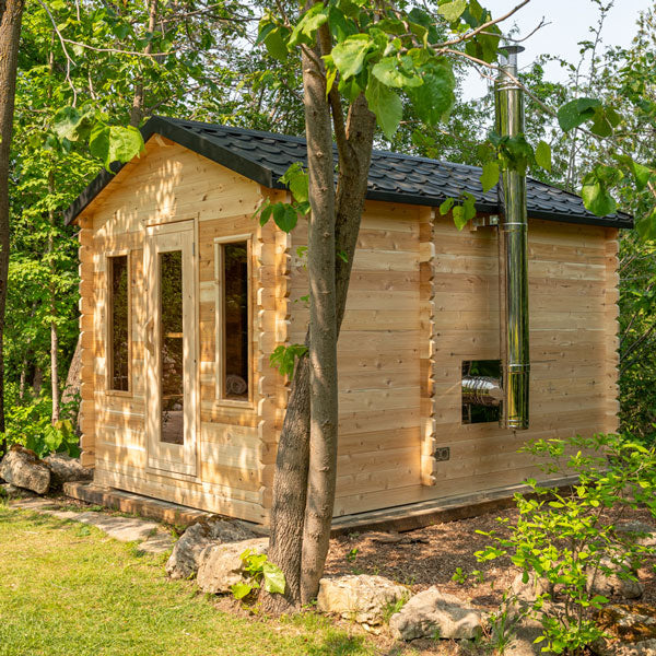 【湯谷】 CTC88W Georgian Cabin Sauna 8x8' – Maxwell Garden Centre