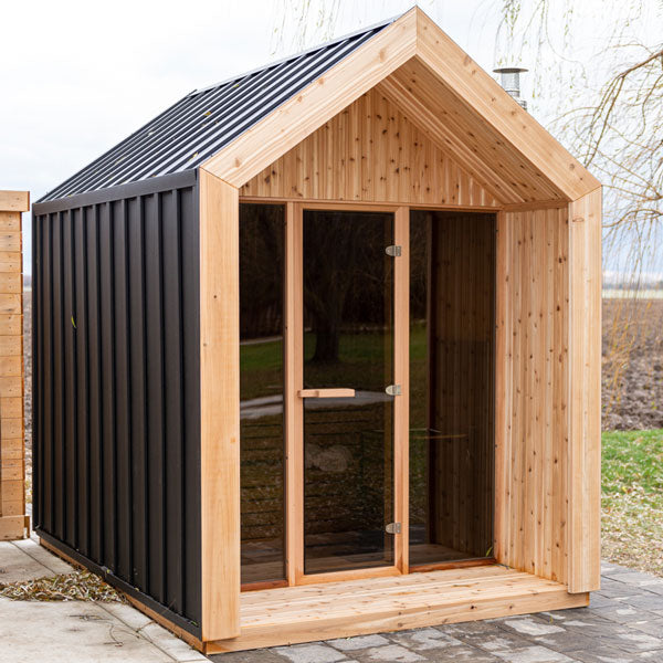 HU6112 Pure Cube Hudson Sauna - Knotty Red Cedar – Maxwell Garden