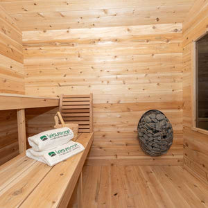 #CTC88PW Georgian Cabin Sauna with Porch