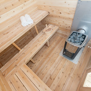 #CTC88PW Georgian Cabin Sauna with Porch