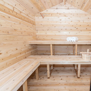 #CTC88PW Georgian Cabin Sauna with Porch