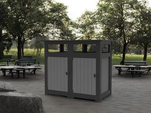 #BGD-102 Plastic Double Garbage Bin