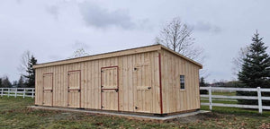 #HB470 12X36' Portable Row Barn W/Tack Room