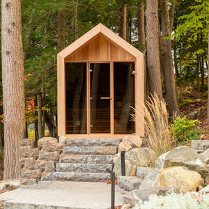 #HU6112 Pure Cube Hudson Sauna - Knotty Red Cedar