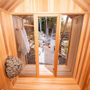 #HU6112 Pure Cube Hudson Sauna - Knotty Red Cedar