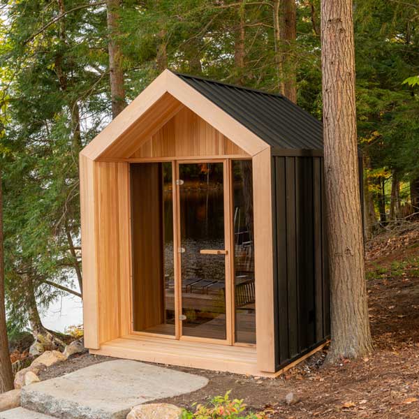 #HU6112 Pure Cube Hudson Sauna - Knotty Red Cedar