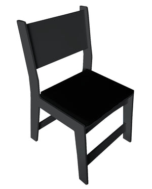 #M-1020 Modern Dining Chair - Solid Back