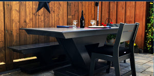 #M-1020 Modern Dining Chair - Solid Back