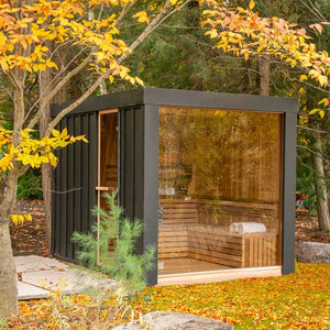 #NE6112 Pure Cube Neptune Sauna - Knotty Red Cedar