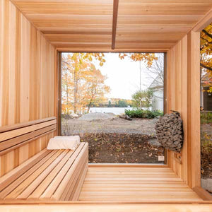 #NE6112 Pure Cube Neptune Sauna - Knotty Red Cedar