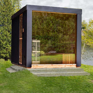 #NE6112 Pure Cube Neptune Sauna - Knotty Red Cedar