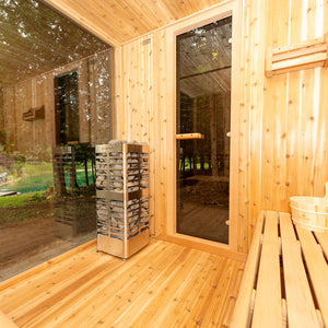 #NE6112 Pure Cube Neptune Sauna - Knotty Red Cedar