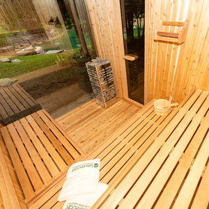 #NE6112 Pure Cube Neptune Sauna - Knotty Red Cedar