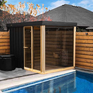 #OR6112 Pure Cube Orion Sauna - Knotty Red Cedar