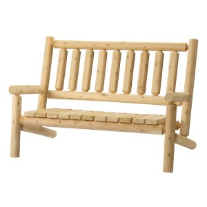 #L220 Cedar Log Bench