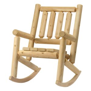 #L310 Cedar Log Rocking Chair