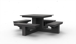#BPTS-1100 Square Plastic Picnic Table