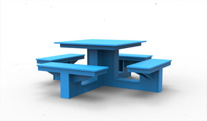 #BPTS-1100 Square Plastic Picnic Table