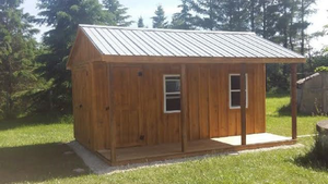 #100 Style Cabin Plus 4ft Veranda - Maxwell Garden Centre