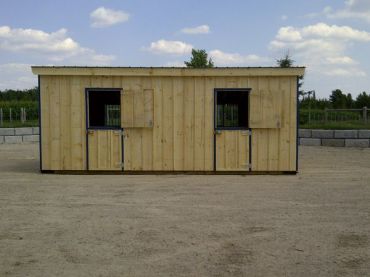 #HB440 12X24' Portable Row Barn W/Slant Roof