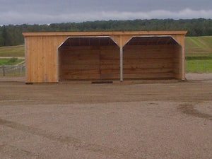 ##HS12X30WT 12x30' Horse Run-in with 6ft Tack Room - Maxwell Garden Centre