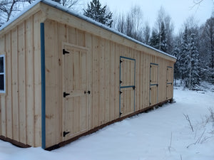 #HB470 12X36' Portable Row Barn W/Tack Room - Maxwell Garden Centre