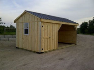 #HS400 10x20' Horse Run-in with 6ft Tack Room - Maxwell Garden Centre