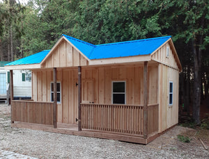#100 Style Cabin Plus 4ft Veranda - Maxwell Garden Centre