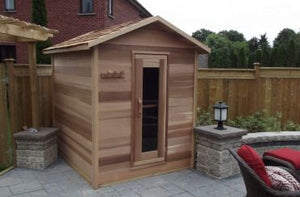 Outdoor Red Cedar Cabin Sauna - Maxwell Garden Centre