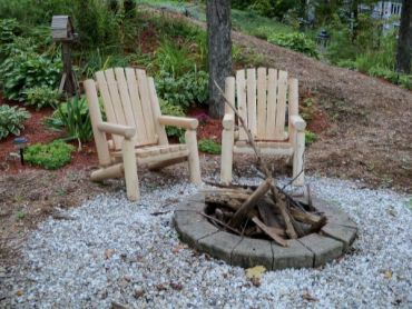 #L214 Adirondack Log Chair