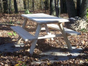 #L415 Log Picnic Table - Maxwell Garden Centre