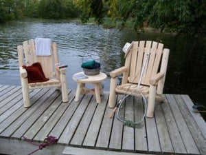 #L214 Adirondack Log Chair - Maxwell Garden Centre