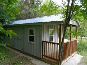 #105 Style Cabin With 4ft Porch - Maxwell Garden Centre