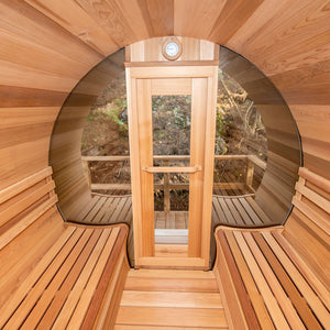 Cedar Barrel Sauna - Clear Western Red Cedar