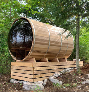 Panoramic View Barrel Saunas