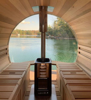 Panoramic View Barrel Saunas