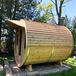 Cedar Barrel Sauna - Knotty Western Red