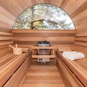 Cedar Barrel Sauna - Clear Western Red Cedar