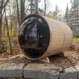 Panoramic View Barrel Saunas