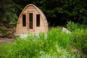 Knotty Western Red Cedar POD Sauna