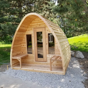 Knotty Western Red Cedar POD Sauna