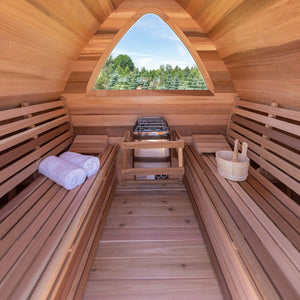 Clear Western Red Cedar POD Sauna