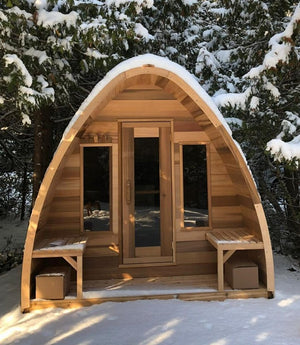 Clear Western Red Cedar POD Sauna