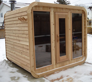 Knotty Western Red Cedar Luna Sauna