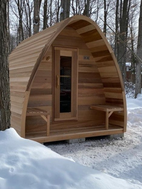 Clear Western Red Cedar POD Sauna