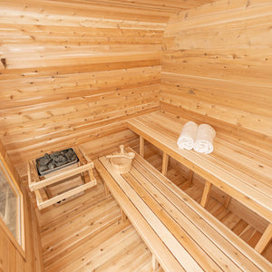 #CTC22LU White Cedar Luna Sauna