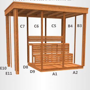 CU580D Pure Cube Outdoor Dual Model - Clear Red Cedar