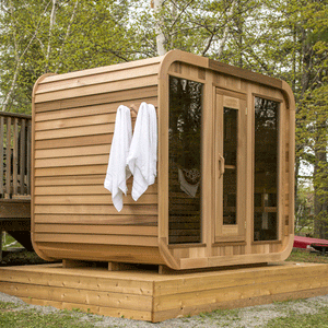 Clear Western Red Cedar Luna Sauna - Maxwell Garden Centre