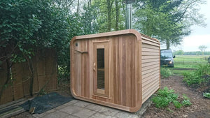 Clear Western Red Cedar Luna Sauna - Maxwell Garden Centre