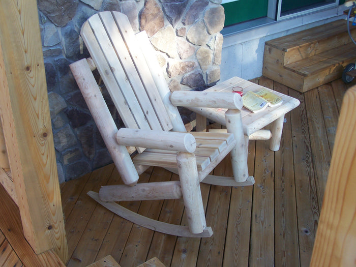 #L314 Adirondack Log Rocking Chair